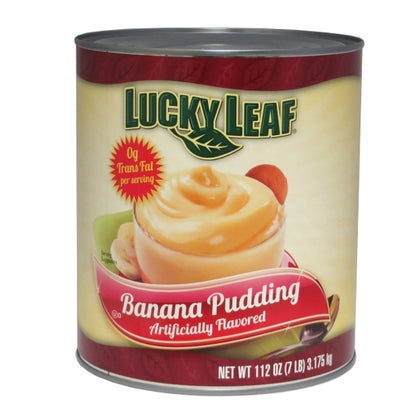 Lucky Leaf Banana Pudding, 3 x 112 oz Case - Bakery & Desserts
