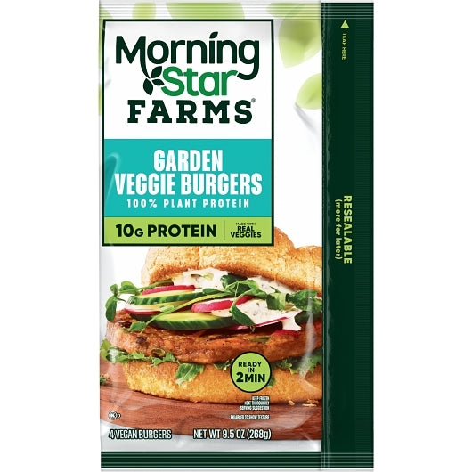Morningstar Farms Garden Veggie Patties, 8 x 9.5 oz Case - DOT product image 2