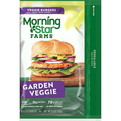 Morningstar Farms Garden Veggie Patties, 8 x 9.5 oz Case - DOT product image 3