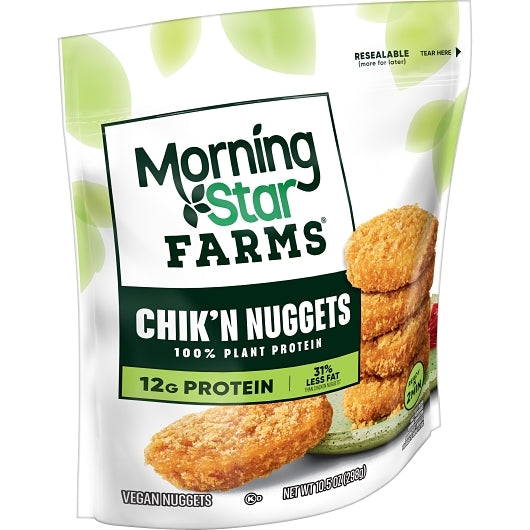 Morningstar Farms Veggie Classics Chik'N Nuggets, 6 x 10.5 oz Case - DOT product image 2