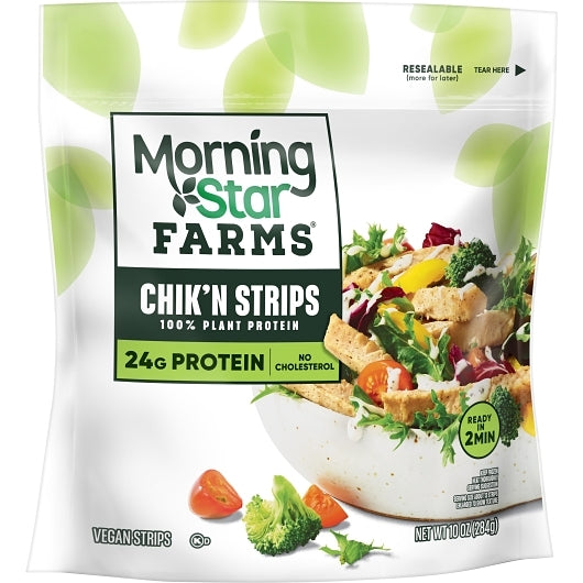Morningstar Farms Veggie Meal Starter Chik'N Strips, 6 x 10 oz Case - DOT product image 3