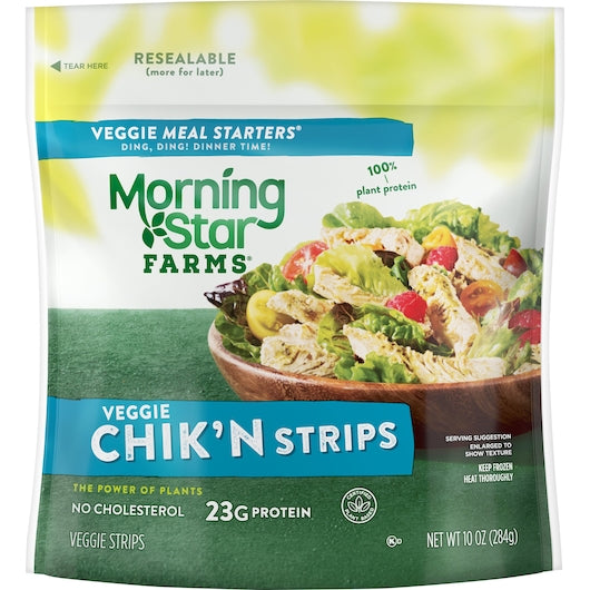 Morningstar Farms Veggie Meal Starter Chik'N Strips, 6 x 10 oz Case - DOT product image 2