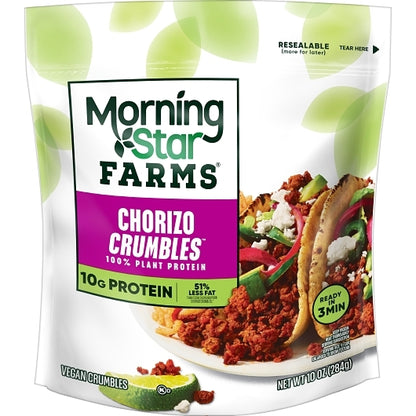 Morningstar Farms Veggie Meal Starters Chorizo Crumbles, 6 x 10 oz Case - DOT product image 2