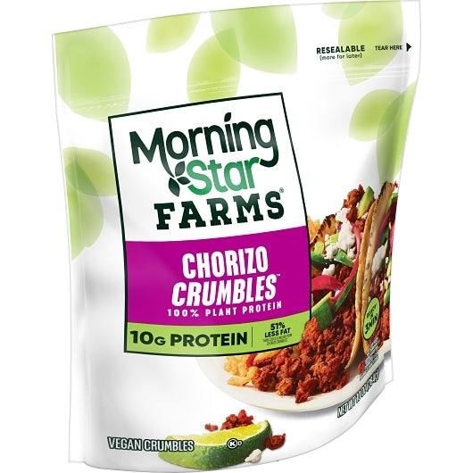 Morningstar Farms Veggie Meal Starters Chorizo Crumbles, 6 x 10 oz Case - DOT product image 4