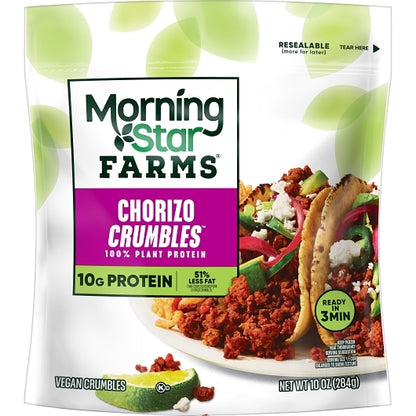 Morningstar Farms Veggie Meal Starters Chorizo Crumbles, 6 x 10 oz Case - DOT product image 3
