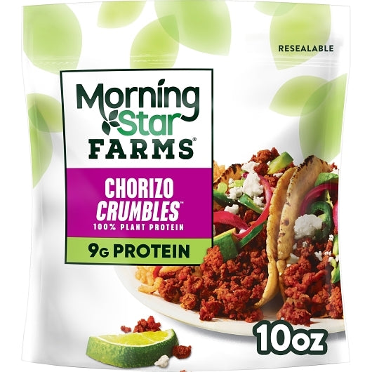 Morningstar Farms Veggie Meal Starters Chorizo Crumbles, 6 x 10 oz Case - Prepared Foods