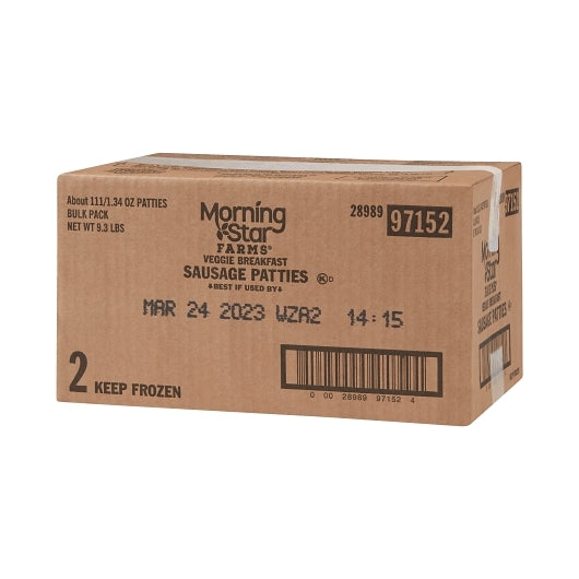Kelloggs Morningstar Veggie Breakfast Sausage Patties, 112 x 1.34 oz Case - DOT product image 6