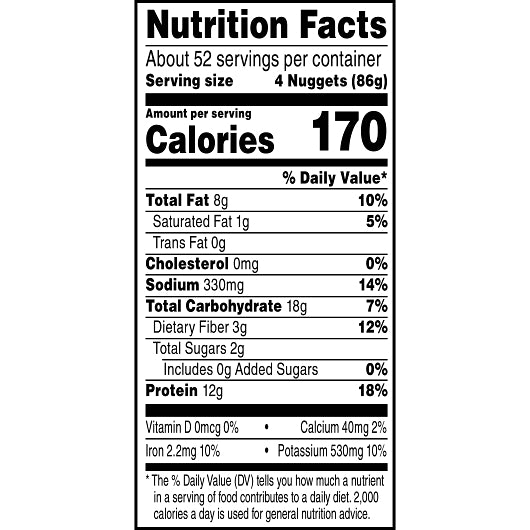 Kelloggs Morningstar Grill Veggie Chik'N Nuggets, 1 x 10 lb Case - DOT product image 8