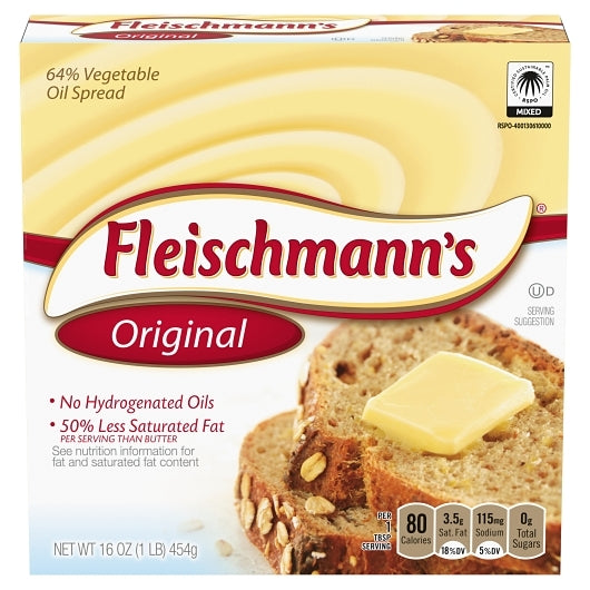 Fleischmann Solid Margarine Parkay Margarine Sticks, 18 x 16 oz Case - Cheese & Dairy