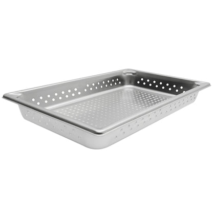 Vollrath Perforated Stainless Steel Full Size Steam Table Pan, 1 x 1 each Case - Kitchen Equipment
