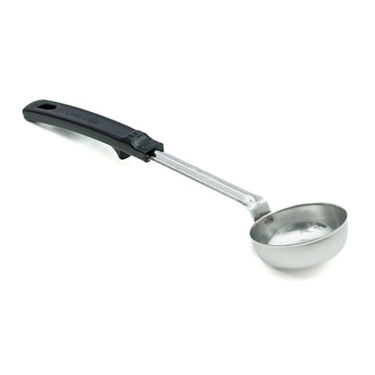 Vollrath 3 Ounce Grip & Serve Black Handle Solid Spoodle, 1 x 1 each Case - GS1 product shown out of package