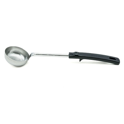 Vollrath 3 Ounce Grip & Serve Black Handle Solid Spoodle, 1 x 1 each Case - GS1 product shown out of package