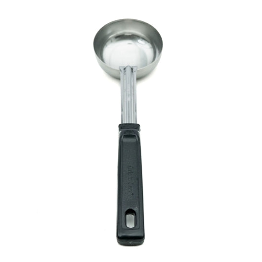 Vollrath 3 Ounce Grip & Serve Black Handle Solid Spoodle, 1 x 1 each Case - GS1 product shown out of package