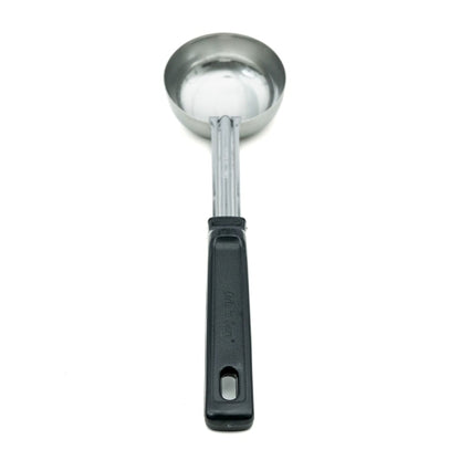 Vollrath 3 Ounce Grip & Serve Black Handle Solid Spoodle, 1 x 1 each Case - GS1 product shown out of package