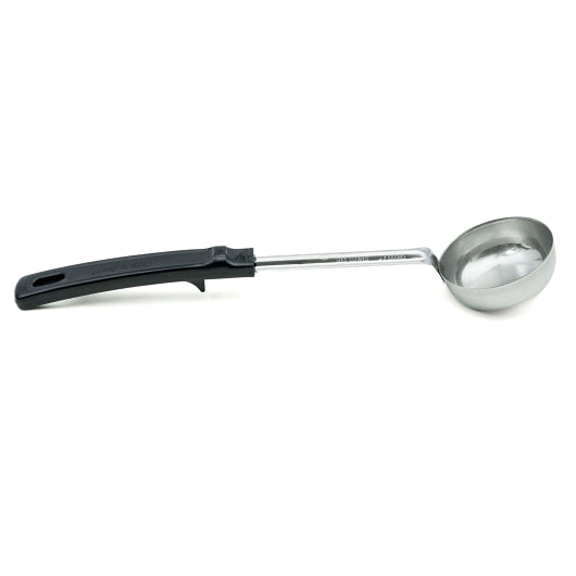Vollrath 3 Ounce Grip & Serve Black Handle Solid Spoodle, 1 x 1 each Case - GS1 product shown out of package