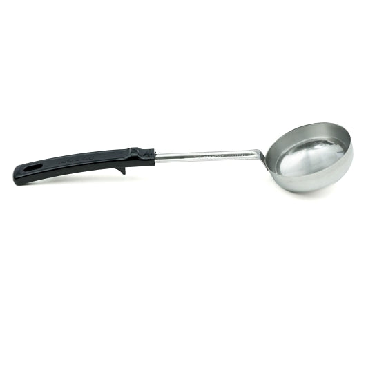 Vollrath 6 Ounce Stainless Steel Black Handle Solid Spoodle, 1 x 1 each Case - Kitchen Equipment
