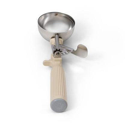 Vollrath Stainless Steel Size 10 Disher - Ivory Handle, 1 x 1 each Case - GS1 product shown out of package
