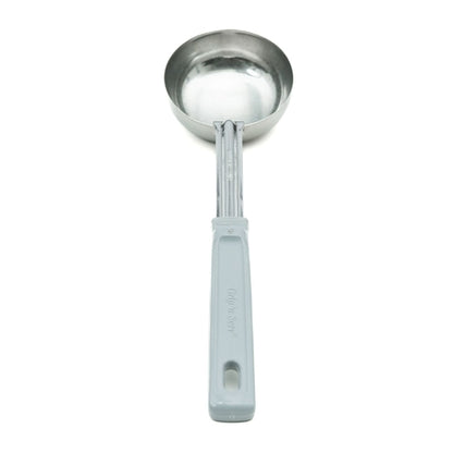 Vollrath 4 Ounce Solid Stainless Steel Spoodle with Gray Handle, 1 x 1 each Case - GS1 product shown out of package