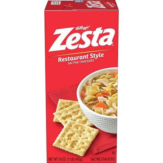 Kellogg's Keebler Zesta Original Saltines Crackers, 12 x 16 oz Case - Crackers & Grahams