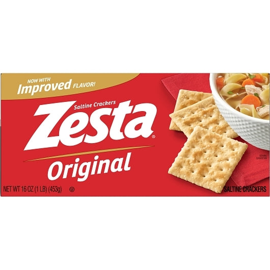 Kellogg's Keebler Zesta Original Saltines Crackers, 12 x 16 oz Case - DOT product image 2