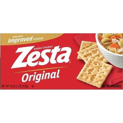 Kellogg's Keebler Zesta Original Saltines Crackers, 12 x 16 oz Case - DOT product image 2
