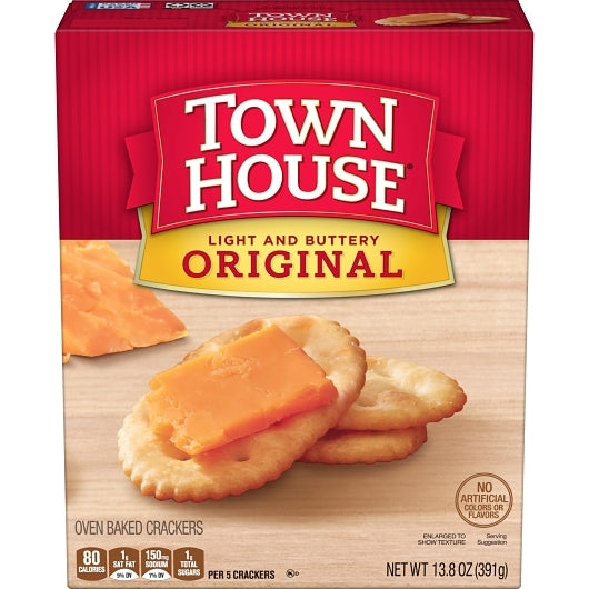 Keebler Town House Keebler Original Town House Crackers, 12 x 13.8 oz Case - Crackers & Grahams