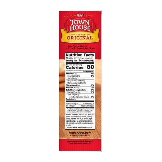 Keebler Town House Keebler Original Town House Crackers, 12 x 13.8 oz Case - DOT product image 7
