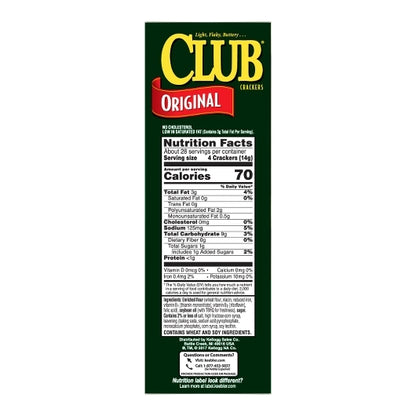 Keebler Club Original Keebler Original Club Cracker, 12 x 13.7 oz Case - DOT product image 6