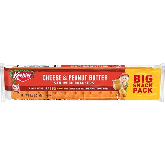 Kellogg's Keebler Cheese & Peanut Butter Crackers, 12 x 12 x 1.8 oz Case - DOT product image 2