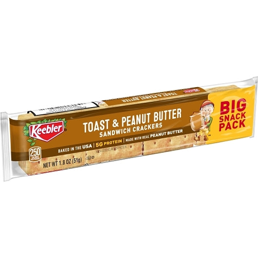 Kellogg's Keebler Kings Blend Toasted & Peanut Butter Cracker, 12 x 12 x 1.8 oz Case - DOT product image 6