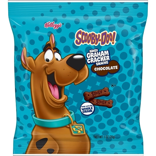 Kellogg's Licensed Crackers Scooby-Doo Chocolate Bones, 210 x 2 x 1 oz Case - Crackers & Grahams