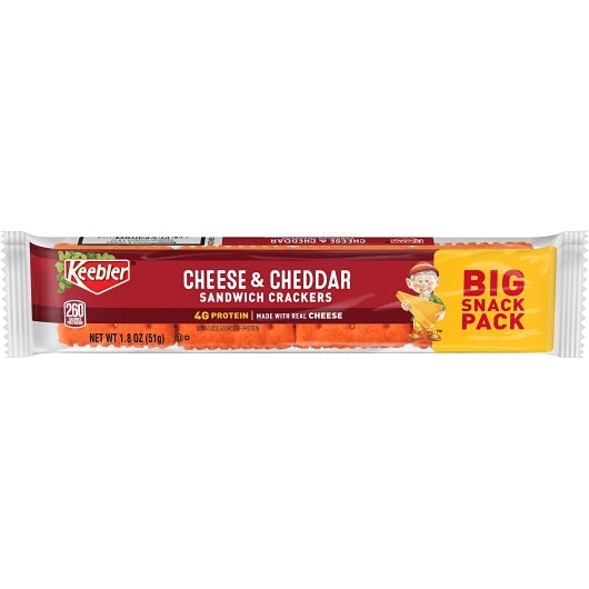 Kellogg's Keebler Cheese & Cheddar Sandwich Cracker, 12 x 12 x 1.8 oz Case - DOT product image 2