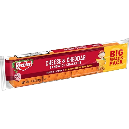 Kellogg's Keebler Cheese & Cheddar Sandwich Cracker, 12 x 12 x 1.8 oz Case - DOT product image 5