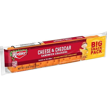 Kellogg's Keebler Cheese & Cheddar Sandwich Cracker, 12 x 12 x 1.8 oz Case - DOT product image 5