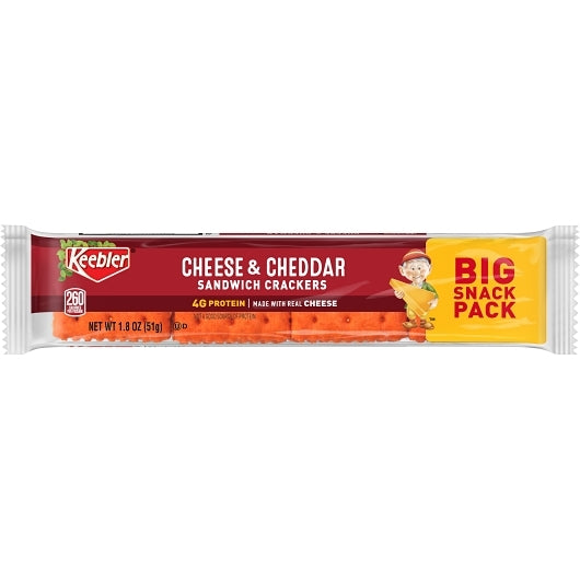 Kellogg's Keebler Cheese & Cheddar Sandwich Cracker, 12 x 12 x 1.8 oz Case - DOT product image 4