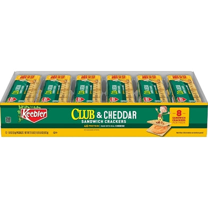 Keebler Club Kings Blend Cheddar Cracker, 12 x 12 x 1.8 oz Case - DOT product image 2