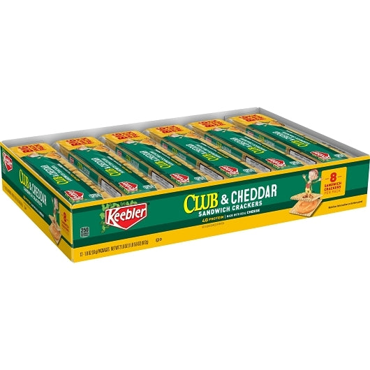 Keebler Club Kings Blend Cheddar Cracker, 12 x 12 x 1.8 oz Case - DOT product image 4