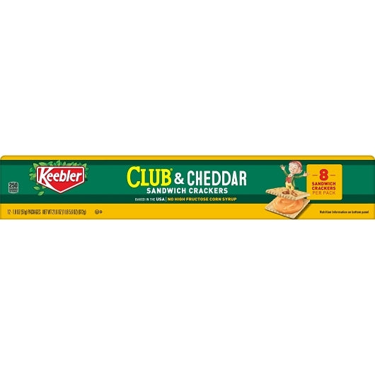 Keebler Club Kings Blend Cheddar Cracker, 12 x 12 x 1.8 oz Case - DOT product image 8