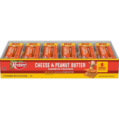 Kellogg's Keebler Cheese & Peanut Butter Crackers, 12 x 12 x 1.8 oz Case - DOT product image 3
