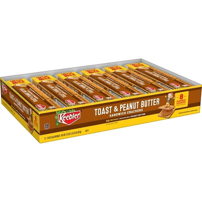 Kellogg's Keebler Kings Blend Toasted & Peanut Butter Cracker, 12 x 12 x 1.8 oz Case - DOT product image 7