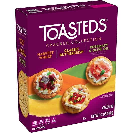 Keebler Toasteds Crackers Toasted Medley Crackers Party Pack, 12 x 12 oz Case - DOT product image 3