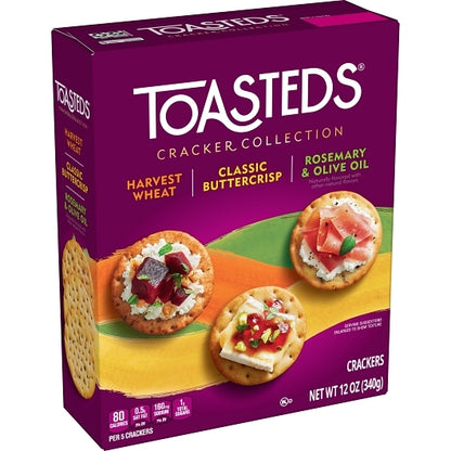 Keebler Toasteds Crackers Toasted Medley Crackers Party Pack, 12 x 12 oz Case - DOT product image 3