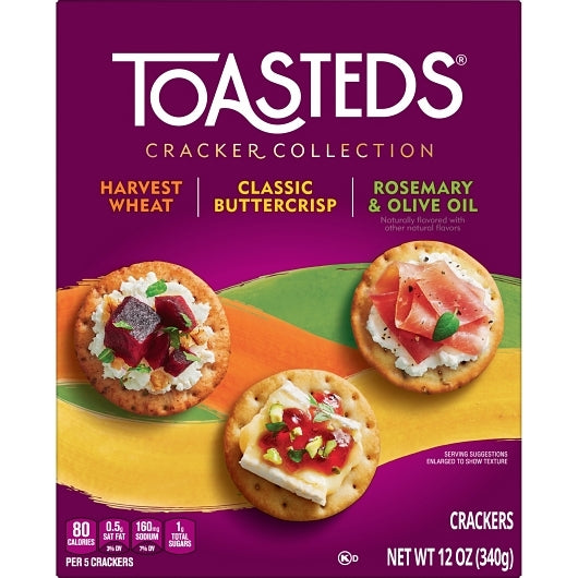 Keebler Toasteds Crackers Toasted Medley Crackers Party Pack, 12 x 12 oz Case - DOT product image 2