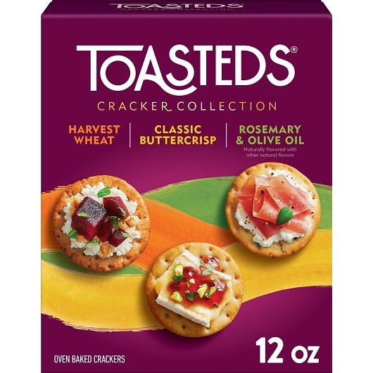 Keebler Toasteds Crackers Toasted Medley Crackers Party Pack, 12 x 12 oz Case - DOT product image 8