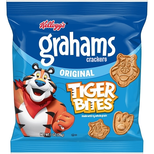 Keebler Elf Original Tiger Bites Original Graham Cracker Snacks, 150 x 1 oz Case - Crackers & Grahams