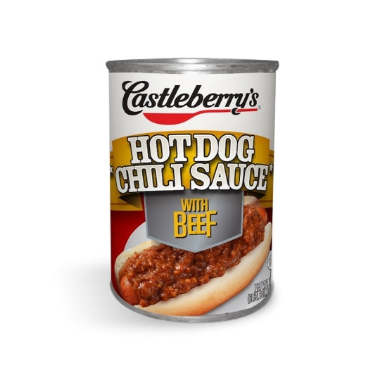 Castleberrys Hot Dog Chili Hot Dog, 6 x 104 oz Case - Condiments & Sauces
