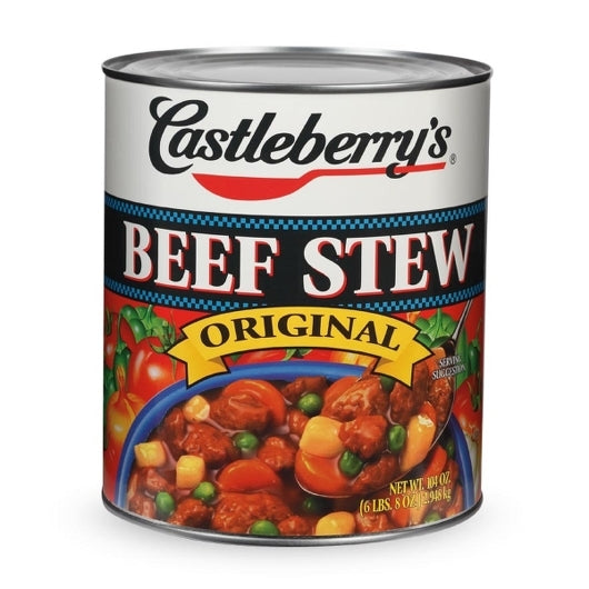 Castleberry Stew Beef Stew, 6 x 106 oz Case - Prepared Foods