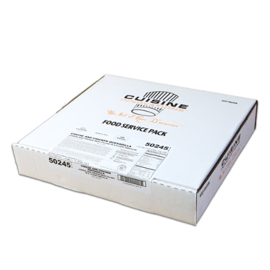 Cuisine Innovations Chicken & Cheese Quesadilla, 4 x 25 ct Case - DOT product image 5