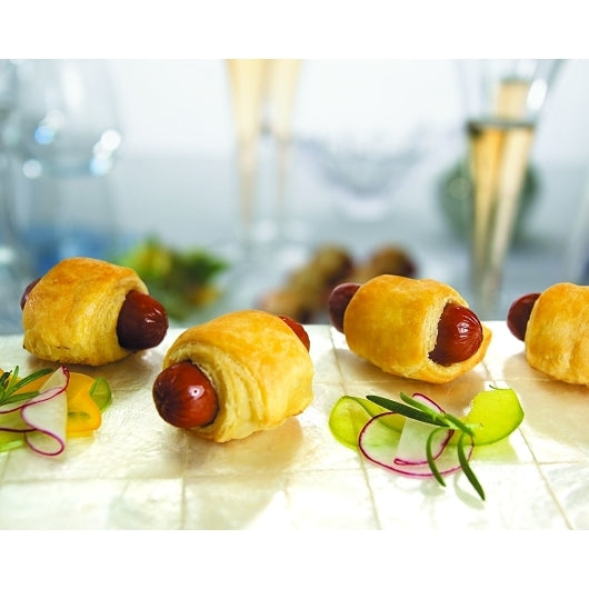 Cuisine Innovations Cocktail Beef Franks Wrapped in Puff Pastry, 10 x 10 ct Case - DOT product image 6