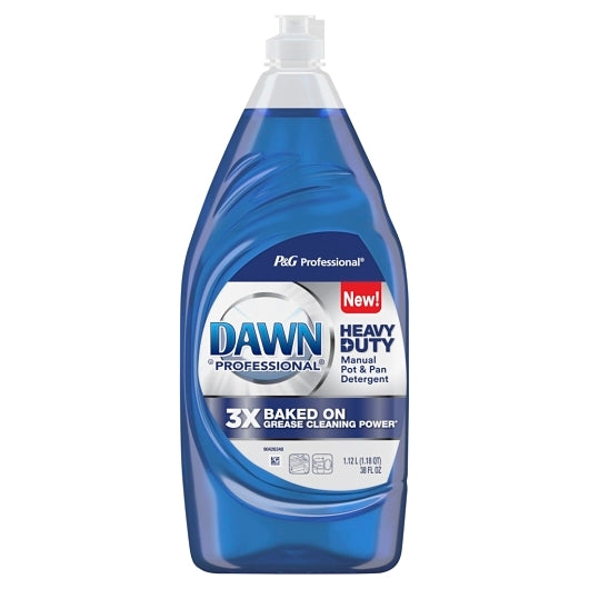 Dawn Professional Heavy Duty Manual Pot and Pan Dish Soap Detergent, 8 x 38 oz Case - Cleaners & Sanitizers